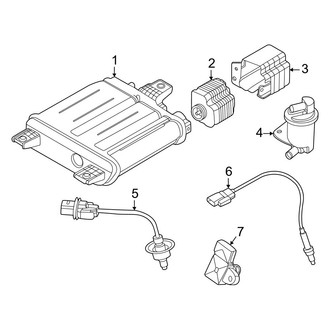 Hyundai OE - Emission System - Emission Components (Blue Hybrid / Limited Hybrid / Limited Plug-In Hybrid / SEL Convenience Hybrid / SEL Plug-In Hybrid)