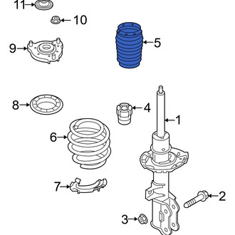 Hyundai OE - Front Suspension Strut Bellows
