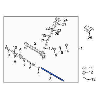Hyundai OE - Front Rack And Pinion Rack Gear