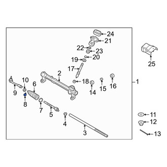 Hyundai OE - Outer Rack and Pinion Bellows Clamp