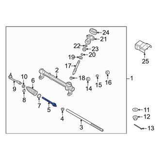 Hyundai OE - Right Outer Steering Tie Rod End