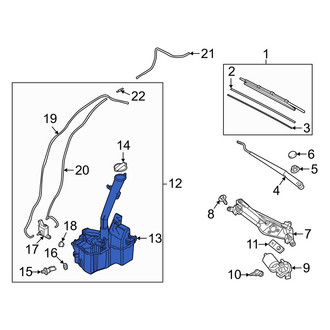 Hyundai OE - Washer Fluid Reservoir