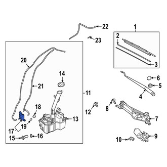 Hyundai OE - Front Windshield Washer Pump