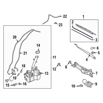 Hyundai OE - Front Right Wiper Blade Refill