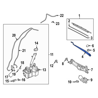 Hyundai OE - Right Wiper Arm