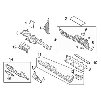 Hyundai OE - Instrument Panel (Trim and Components), (2.5L)