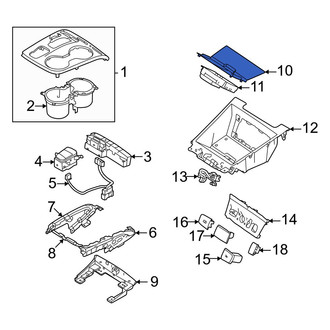 Hyundai OE - Front Console Mat