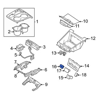 Hyundai OE - Left Audio Auxiliary Jack Cap