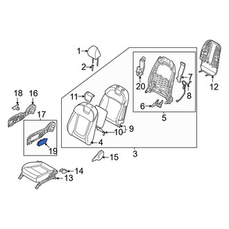 Hyundai OE - Front Left Power Seat Switch