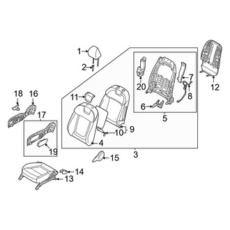 Hyundai OE - Seats & Tracks - Passenger Seat Components (USA Built)