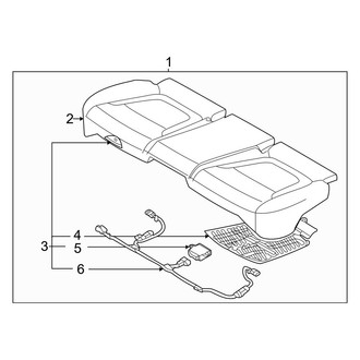Hyundai OE - Seats & Tracks - Rear Seat Components (Seat Cushion)