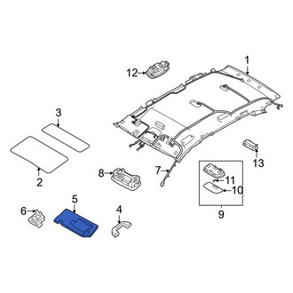 Hyundai OE - Left Sun Visor