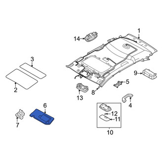 Hyundai OE - Left Sun Visor
