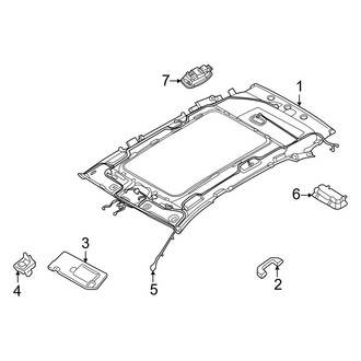 Hyundai OE - Roof - Interior Trim (With Panoramic Sunroof), (2.5L)