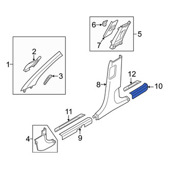 Hyundai OE - Rear Left Door Sill Plate