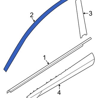 Hyundai OE - Front Left Door Reveal Molding