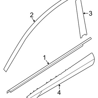 Hyundai OE - Front Door - Exterior Trim