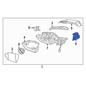 Hyundai OE - Front Right Inner Door Mirror Cover