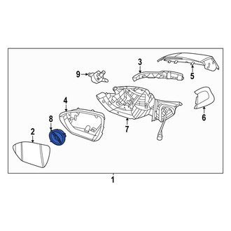 Hyundai OE - Front Right Door Mirror Drive Motor