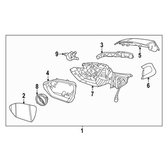 Hyundai OE - Front Left Door Mirror