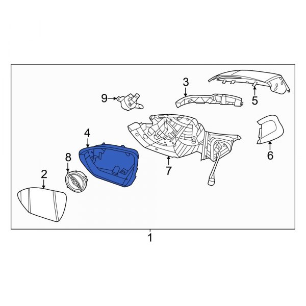 Door Mirror Housing