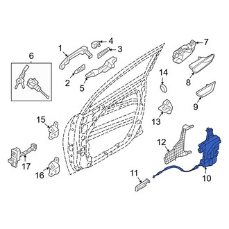 Hyundai OE - Rear Right Door Latch Assembly