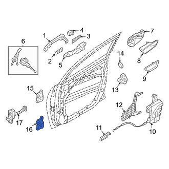 Hyundai OE - Front Left Lower Door Hinge