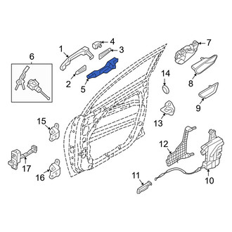 Hyundai OE - Rear Left Exterior Door Handle Base