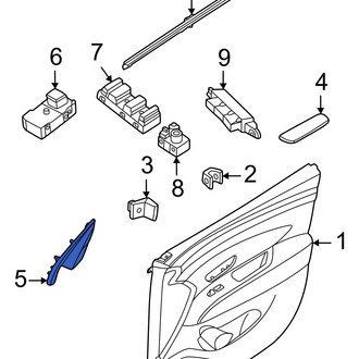 Hyundai OE - Front Left Outer Door Mirror Cover