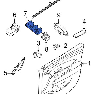 Hyundai OE - Front Left Door Mirror Switch