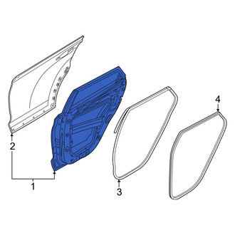 Hyundai OE - Rear Right Door Shell
