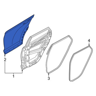 Hyundai OE - Rear Left Outer Door Outer Panel