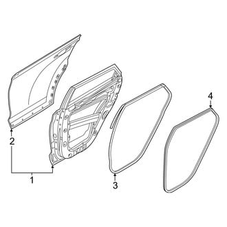 Hyundai OE - Rear Door - Door & Components (Korea Built)