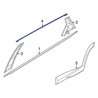 Hyundai OE - Rear Right Door Reveal Molding