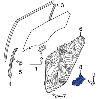 Hyundai OE - Rear Right Window Motor