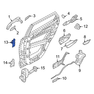Hyundai OE - Rear Right Upper Door Hinge