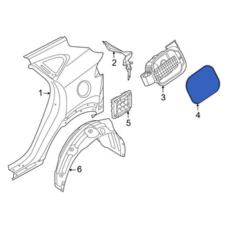 Hyundai OE - Rear Fuel Filler Door