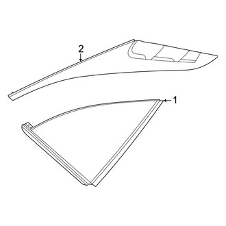 Hyundai OE - Quarter Panel - Glass (Limited / SEL / XRT)