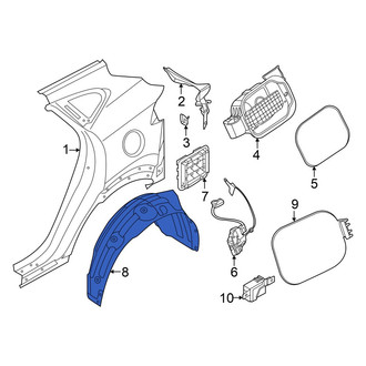 Hyundai OE - Rear Left Quarter Panel Splash Shield