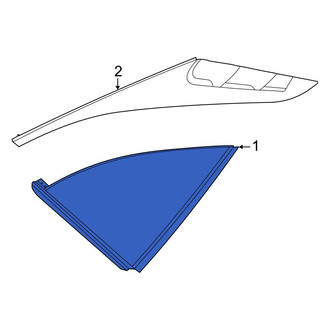 Hyundai OE - Rear Right Quarter Glass