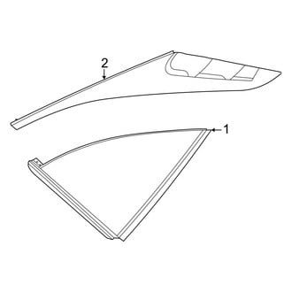 Hyundai OE - Quarter Panel - Glass (1.6L)