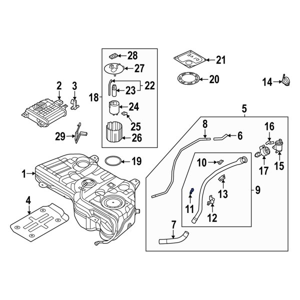 Fuel Filler Neck Bracket