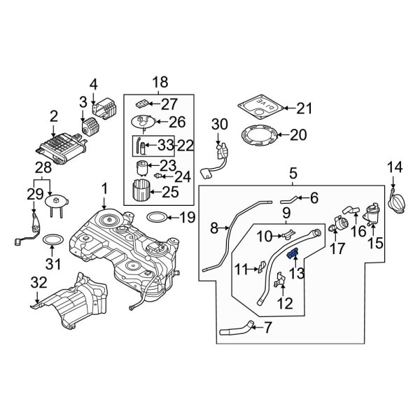 Fuel Filler Neck Bracket