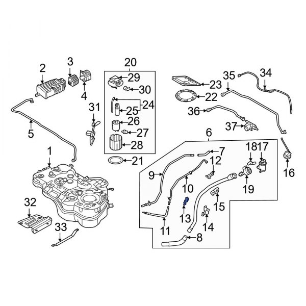 Fuel Filler Neck Bracket