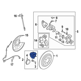 Hyundai OE - Rear Wheel Bearing and Hub Assembly
