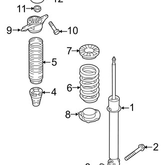 Hyundai OE - Rear Suspension - Shocks & Components (Limited / SE / SEL / XRT FWD)