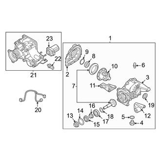 Hyundai OE - Rear Suspension - Axle & Differential (Limited / SE / SEL / XRT AWD)