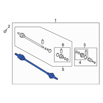 Hyundai OE - Front Right CV Axle Assembly