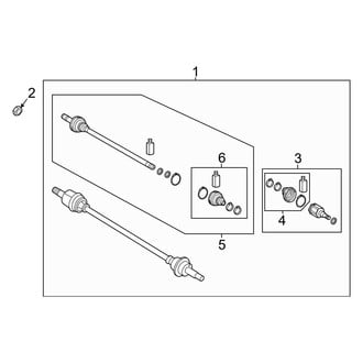 Hyundai OE - Rear Suspension - Drive Axles (Limited / N Line / SE / SEL / XRT AWD)