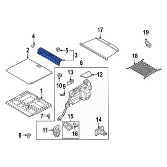 Hyundai OE - Rear Liftgate Trim Scuff Plate
